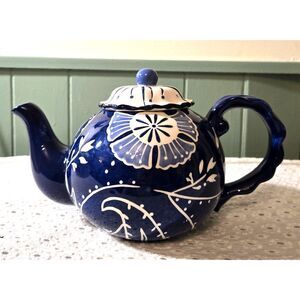 Azure by Fitz & Floyd Teapot With Lid Rare Find Circa 2008 Discontinued Item